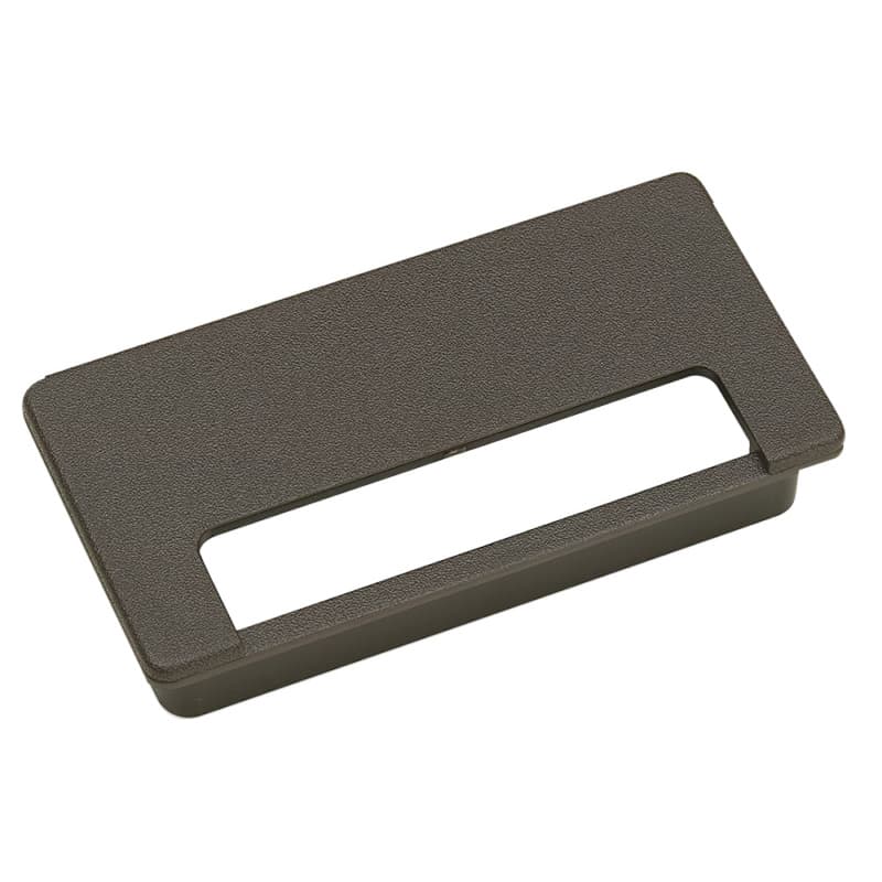 4" x 2" Rectangular Desk Grommet Set, Walnut Brown