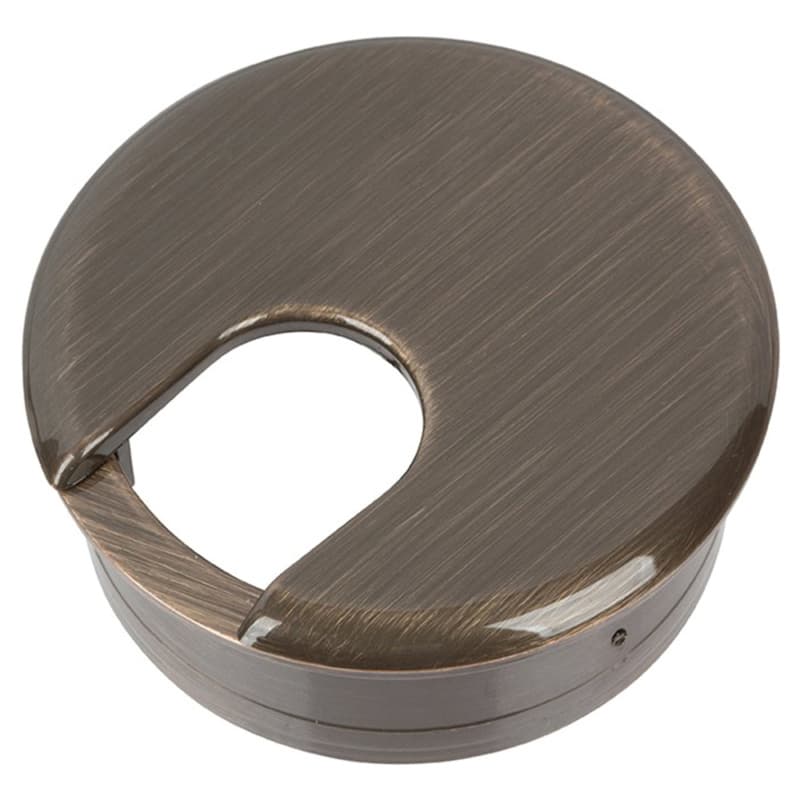 2" Grommet Set for 1-3/4" Hole, Walnut Brown