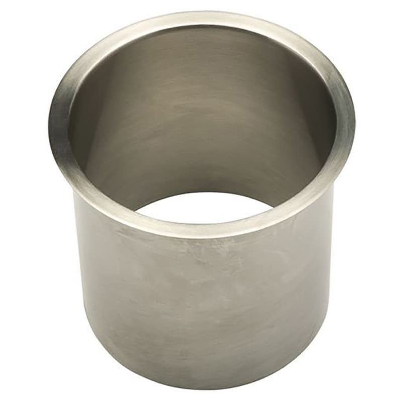 6-3/4" x 6" Deep Trash Grommet for 6" Hole, Satin Stainless Steel