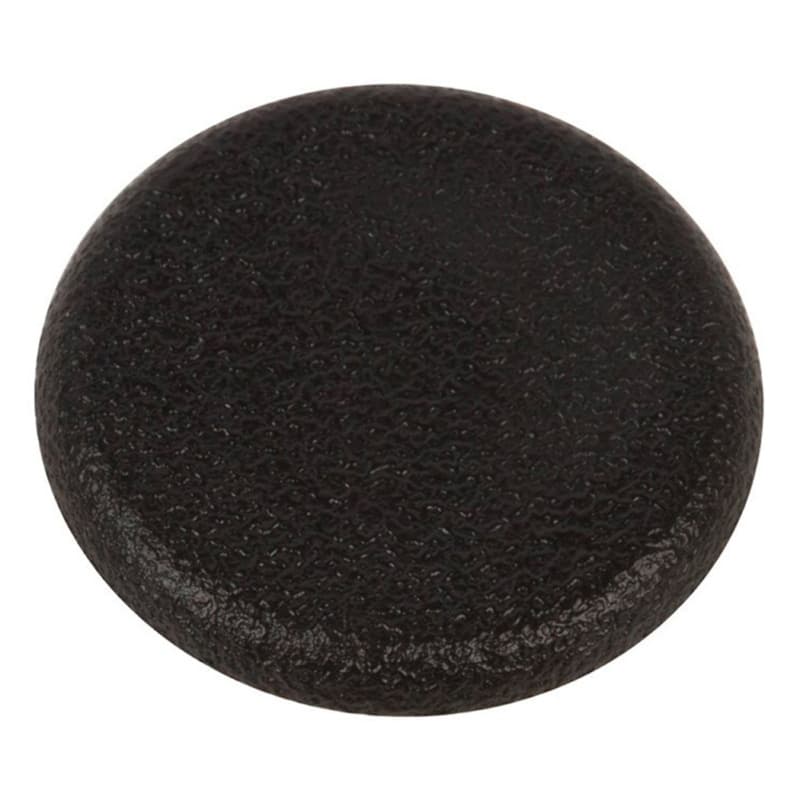 1" No-Slot Grommet Cap for 9/16" Hole, Matte Black
