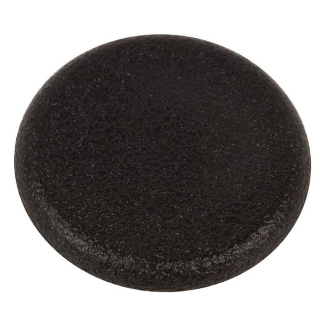 1" No-Slot Grommet Cap for 9/16" Hole, Matte Black