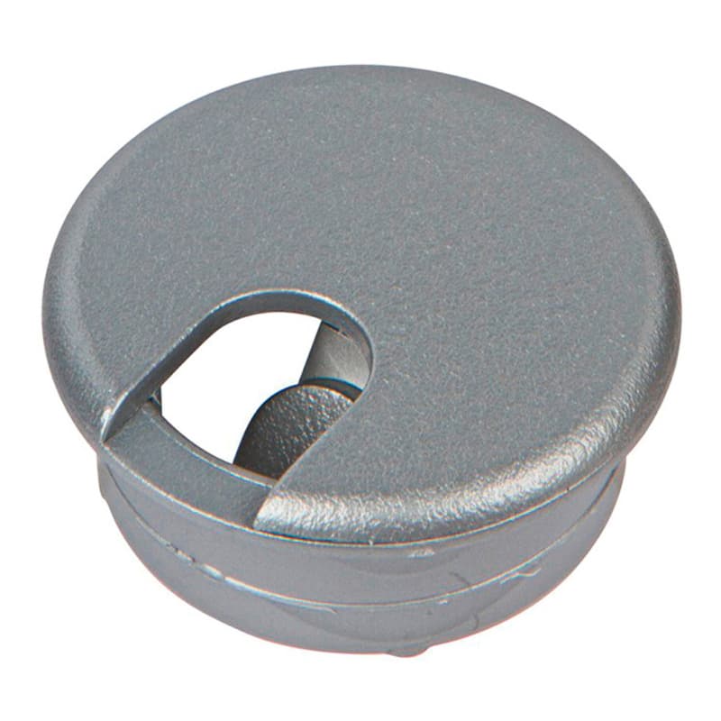 1-3/4" Grommet Cap and Liner Set for 1-1/2" Hole, Metallic Silver