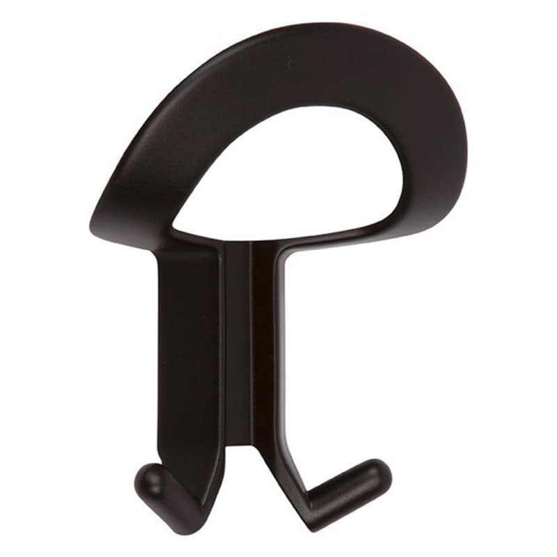 CH1 Hook and Loop Coat Hook, Matte Black