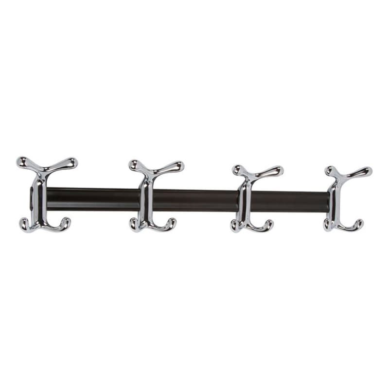 CH13K Quad Coat Hook, Polished Chrome