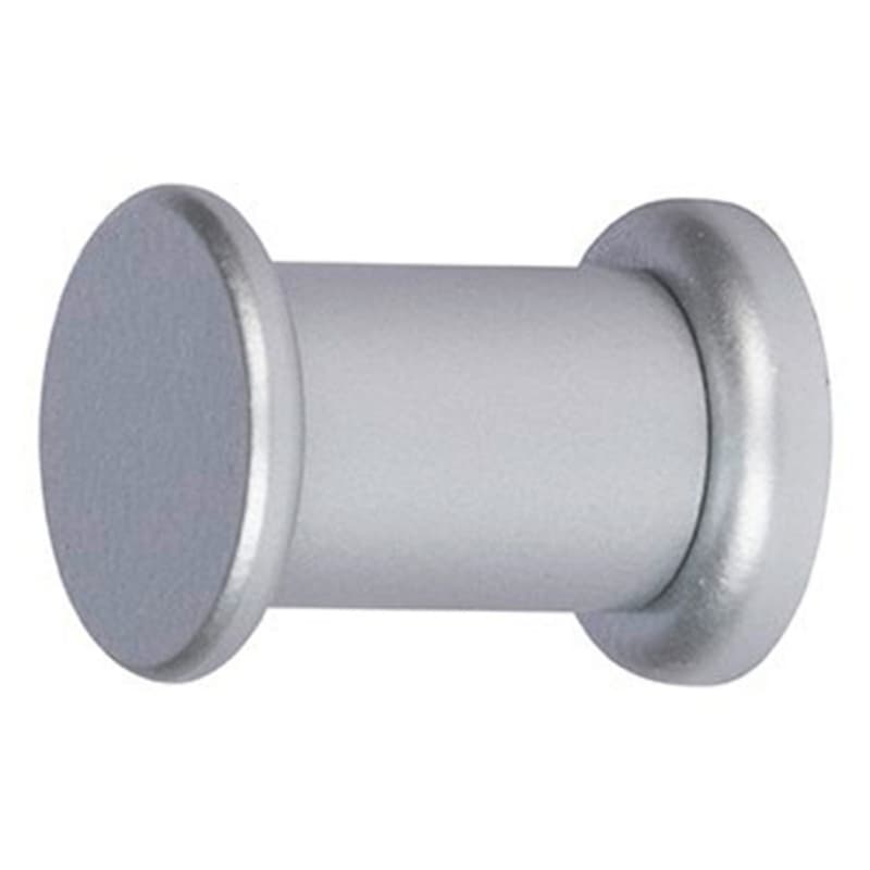CH23A Button Coat Hook, Metallic Silver