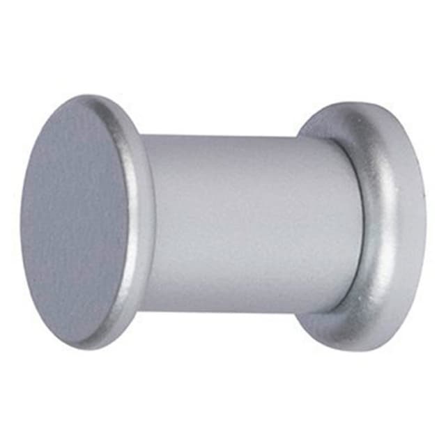 CH23A Button Coat Hook, Metallic Silver
