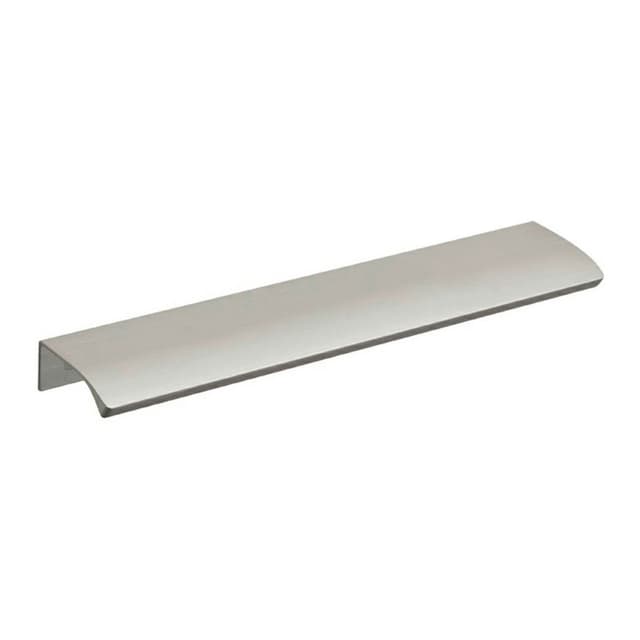 6-5/16" Straight Edge Drawer Pull, Brushed Satin Aluminum