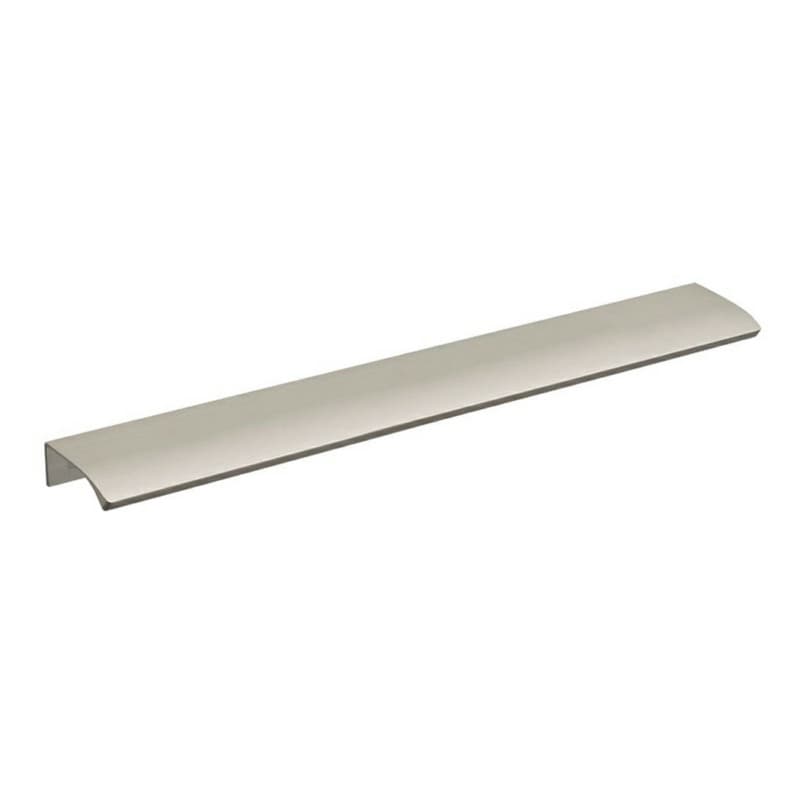 12-19/32" Straight Edge Drawer Pull, Brushed Satin Aluminum