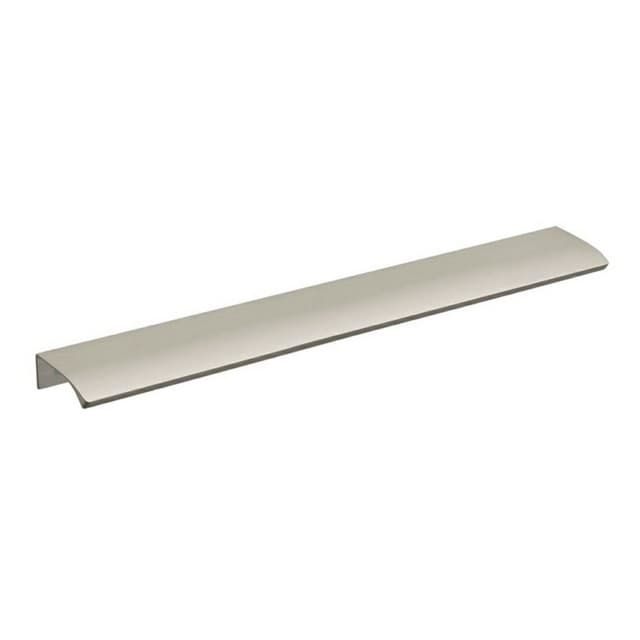 12-19/32" Straight Edge Drawer Pull, Brushed Satin Aluminum