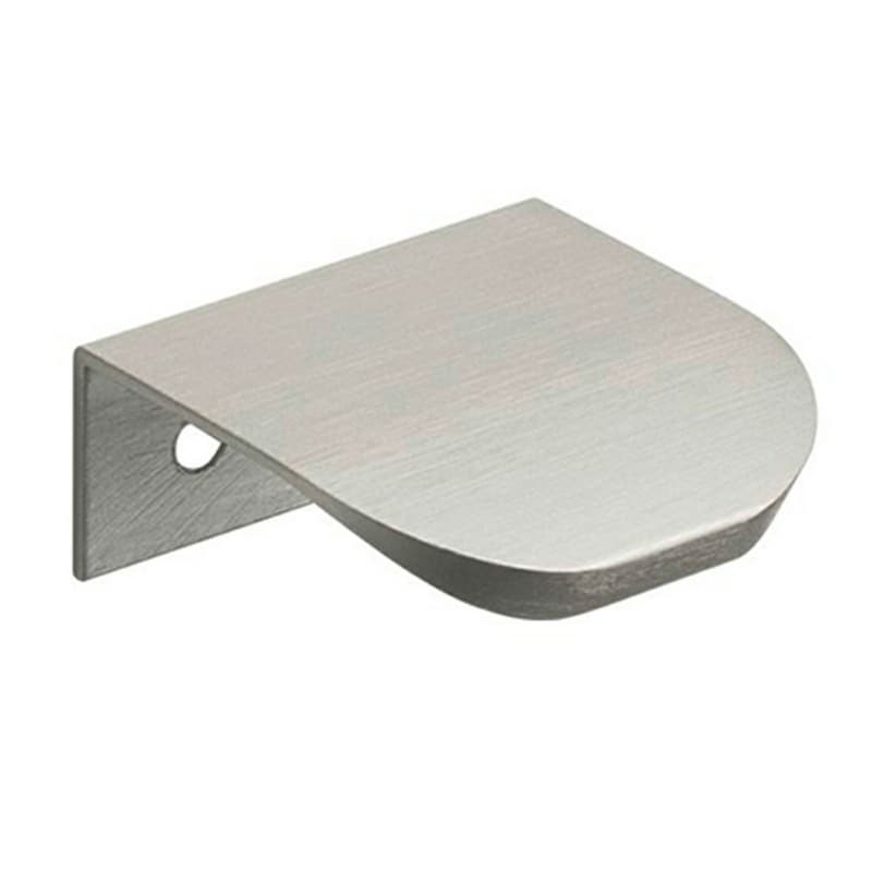25/32" Small Round Edge Drawer Pull, Brushed Satin Aluminum