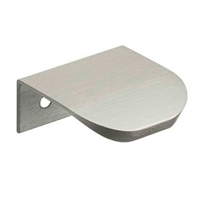 25/32" Small Round Edge Drawer Pull, Brushed Satin Aluminum
