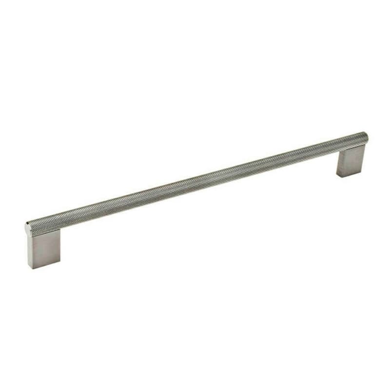 10-3/32" Knurled Bar Drawer Pull, Satin Aluminum