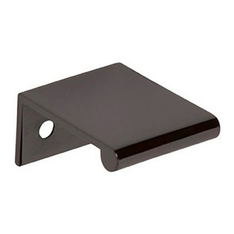 5/8" Edge Finger Pull, Black Chrome