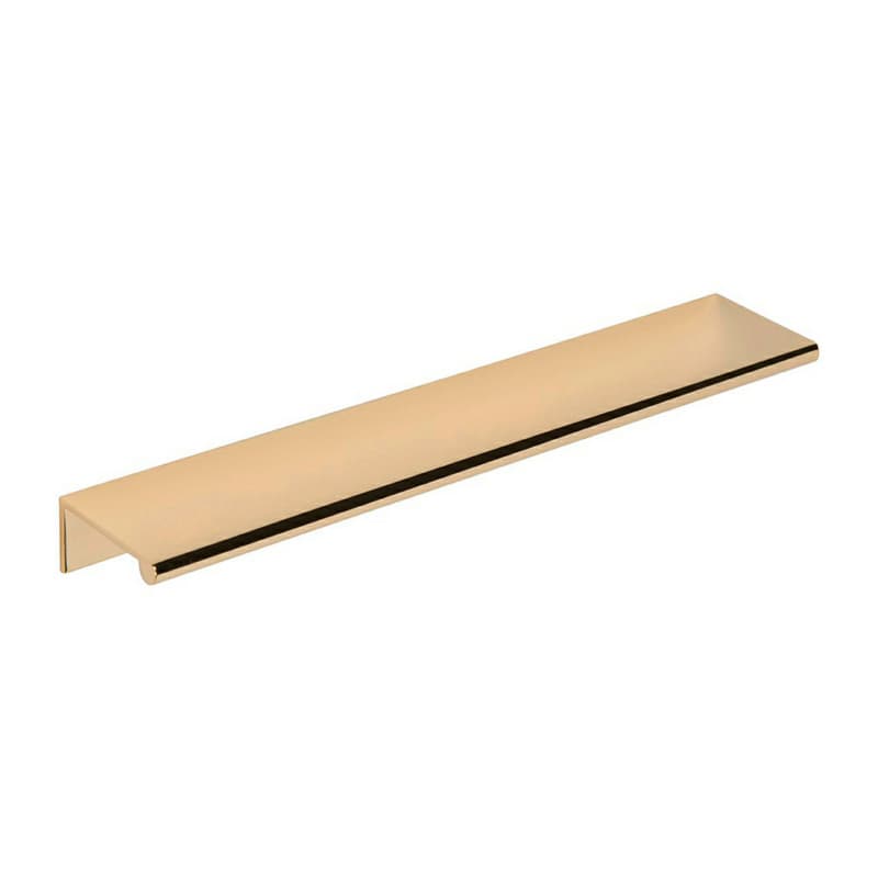 3" Edge Finger Pull, Polished Brass