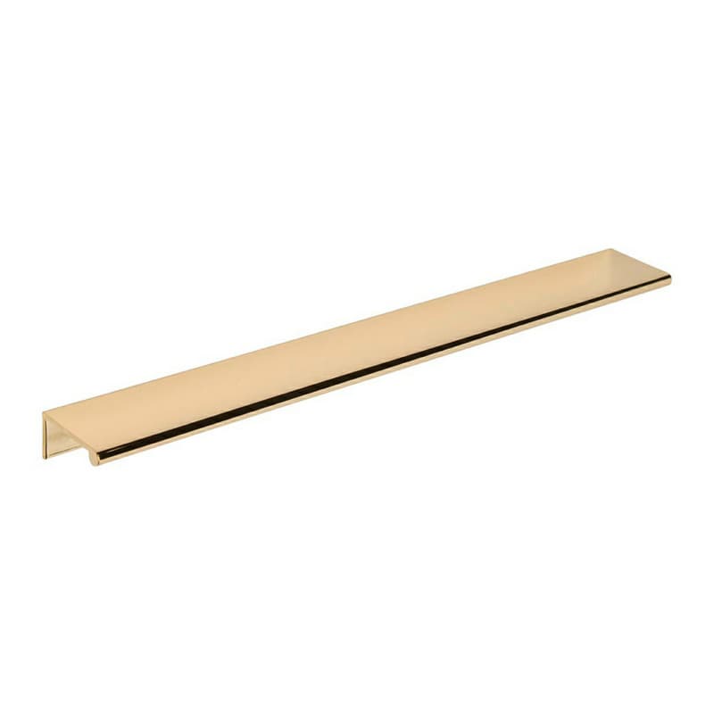 3-5/16" Edge Finger Pull, Polished Brass