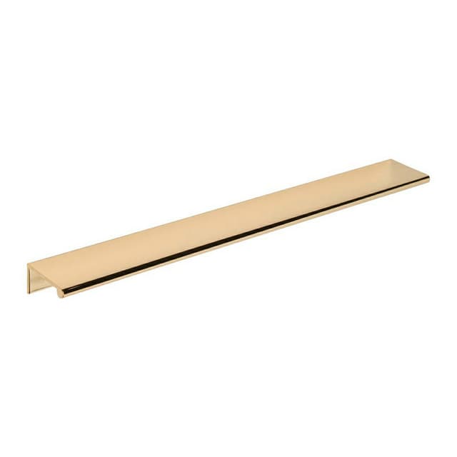 3-5/16" Edge Finger Pull, Polished Brass