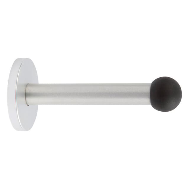 1-7/32" Diameter Cylindrical Door Stop, Satin Chrome