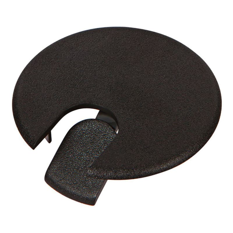 3" Plastic Grommet Cap for 2-9/32" Hole, Matte Black