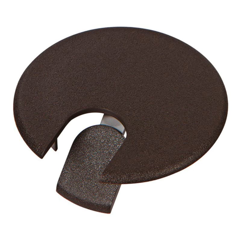 3" Plastic Grommet Cap for 2-9/32" Hole, Walnut Brown