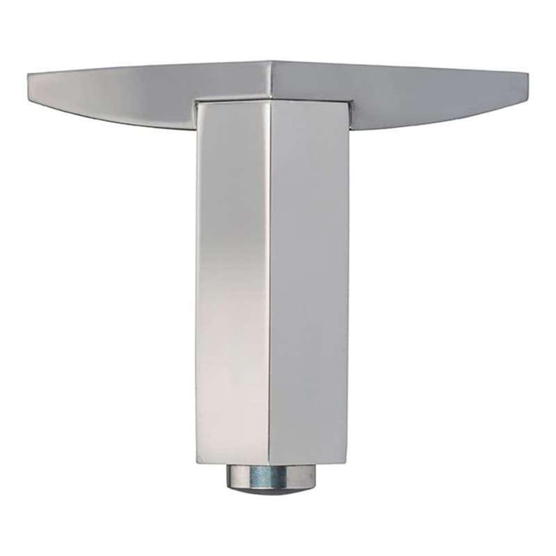 1" Wide x 3-25/32" High Corner Furniture Leg, Polished Aluminum