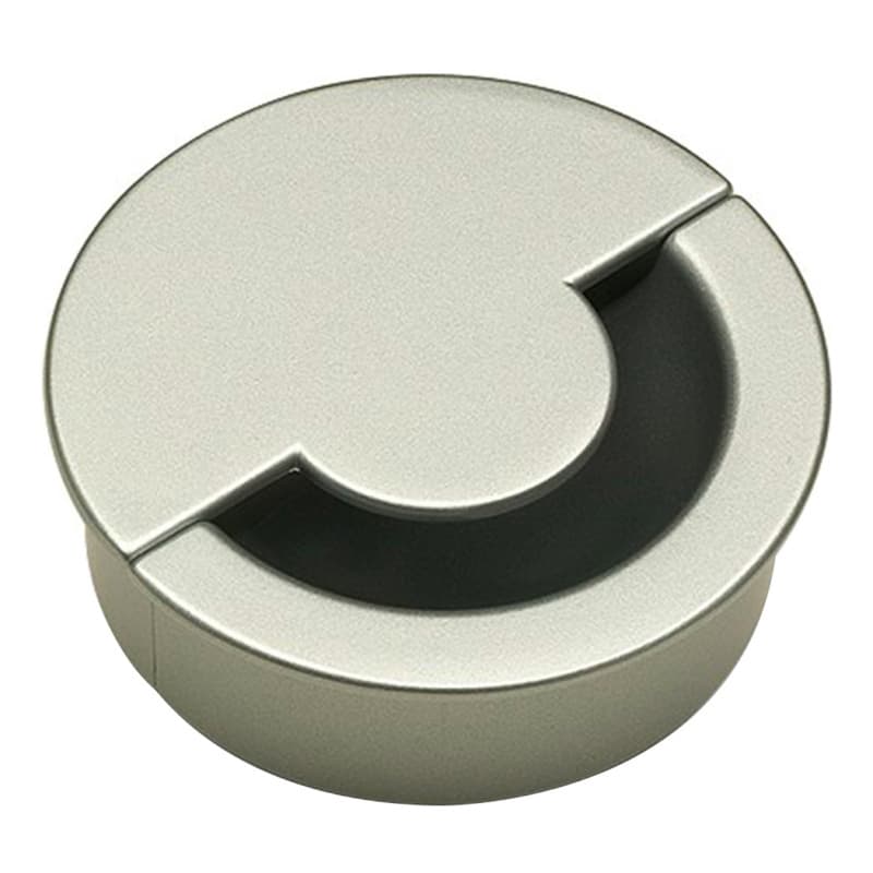 2-5/8" Grin Desk Grommet for 2-3/8" Hole, Metallic Silver