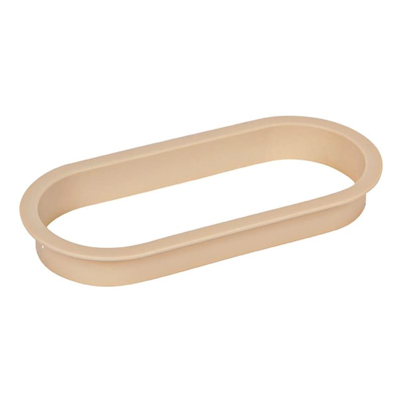 6-1/2" Large Oval Desk Grommet Liner, Putty
