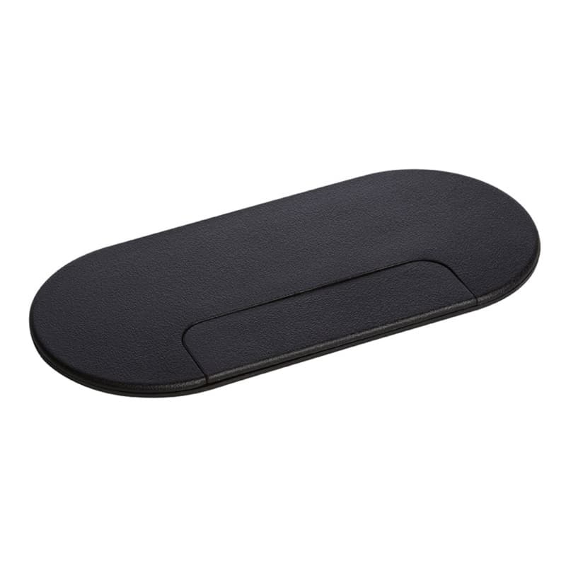 6-1/2" Large Oval Desk Grommet Cap, Matte Black