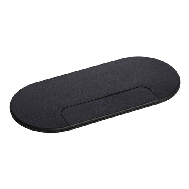 6-1/2" Large Oval Desk Grommet Cap, Matte Black