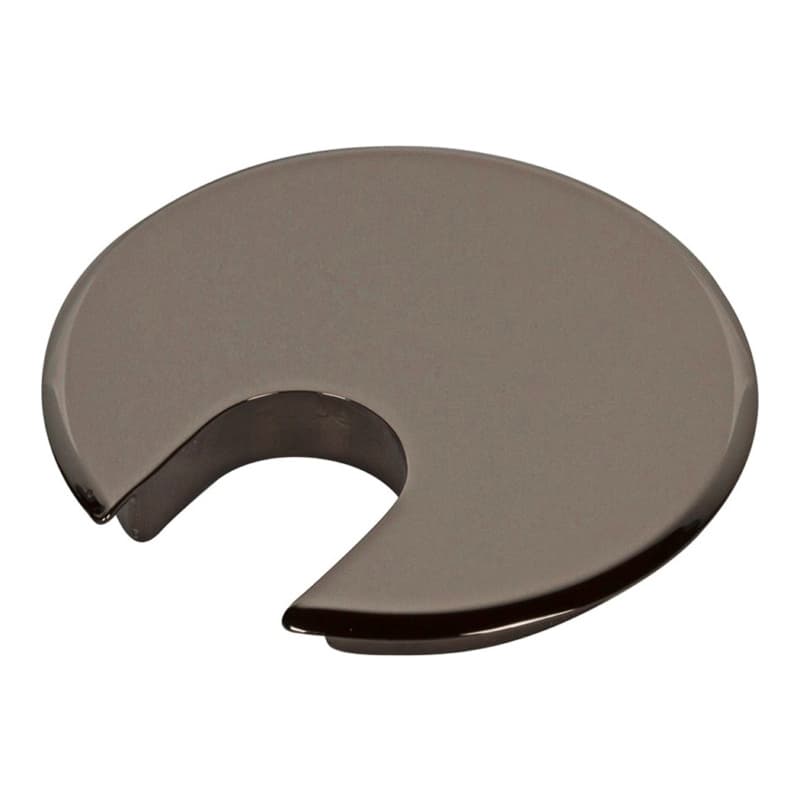 2" Desk Grommet Cap for 1-3/4" Hole, Black Chrome