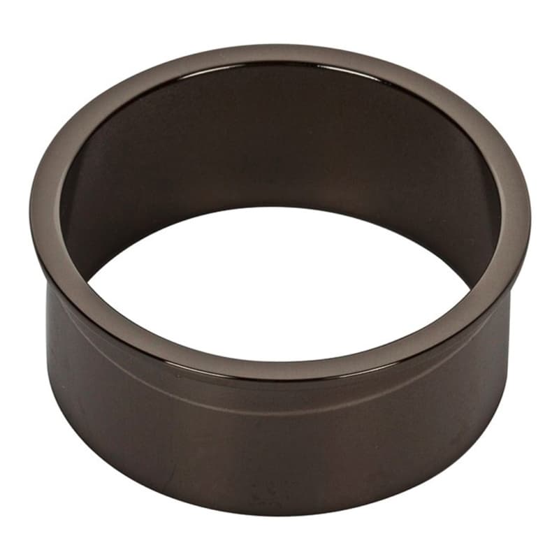 2" Desk Grommet Liner for 1-7/8" Hole, Black Chrome