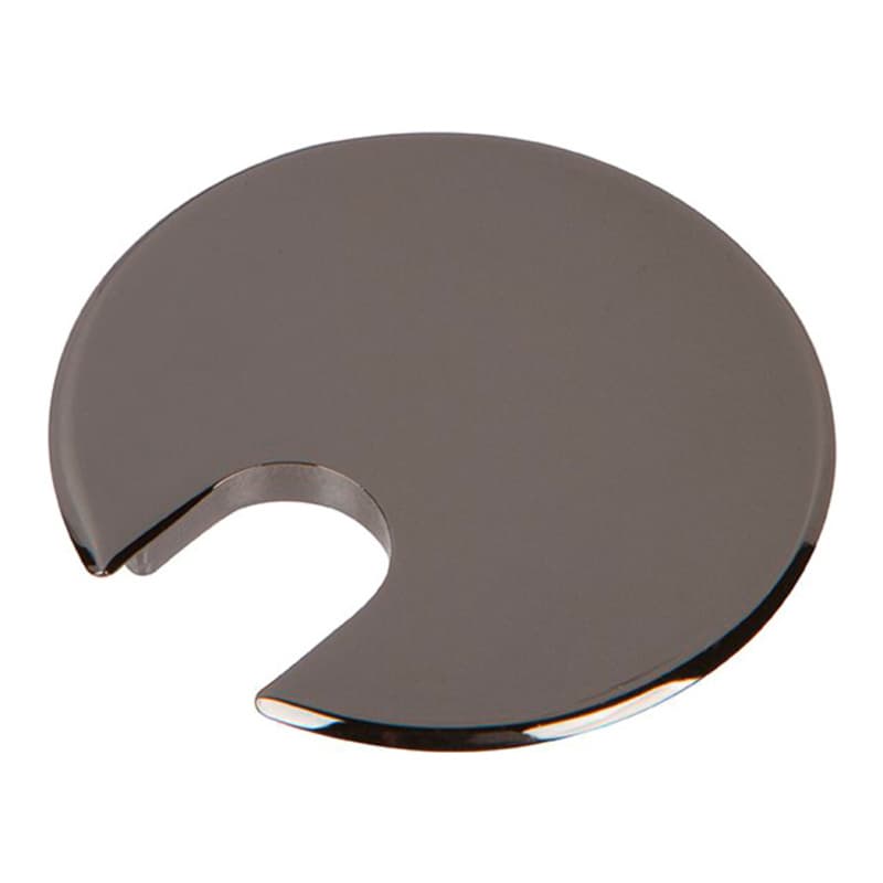 2-1/2" Desk Grommet Cap for 2-3/16" Hole, Black Chrome