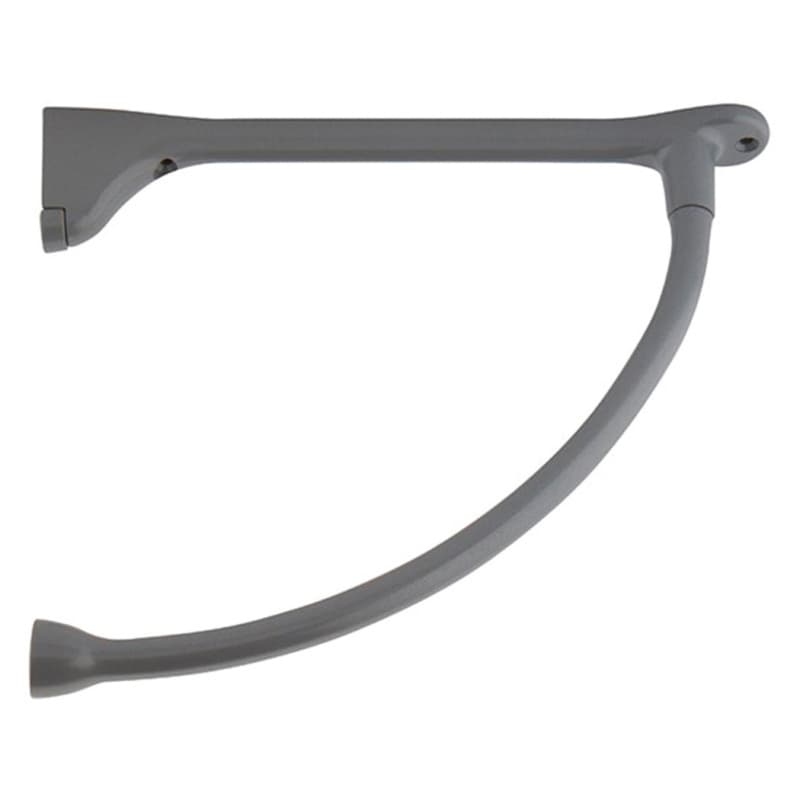 12" x 9-7/16" Arc Shelf Bracket, Metallic Silver Finish
