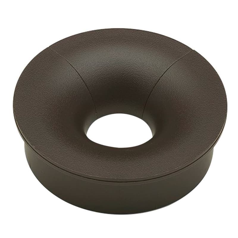 3" Stathis/Sherman Desk Grommet Set for 2-3/4" Hole, Walnut Brown
