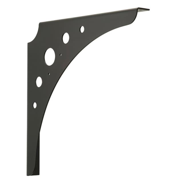 18-3/8" Steel Work Support Bracket, Metallic Silver Finish