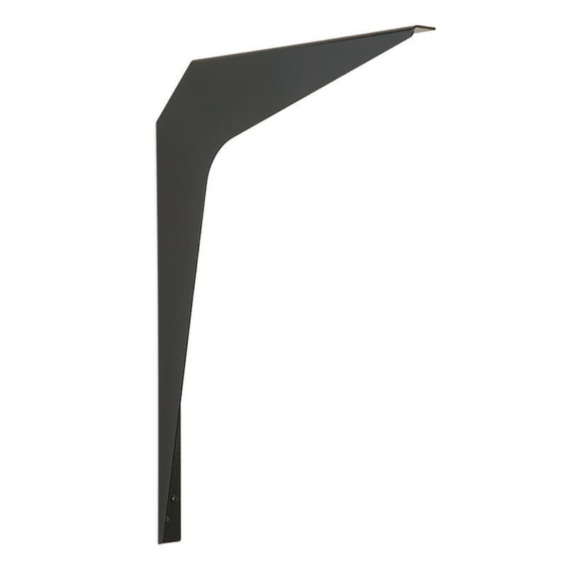 26" x 18-1/4" Basic Work Surface Shelf Bracket, Matte Black Finish