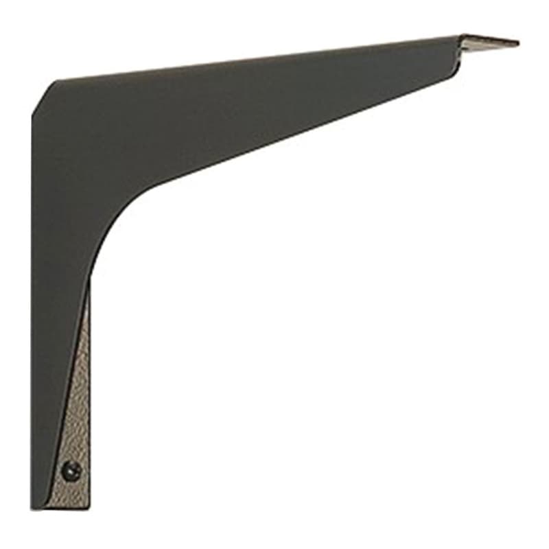 14" x 8-1/4" Basic Work Surface Shelf Bracket, Matte Black Finish