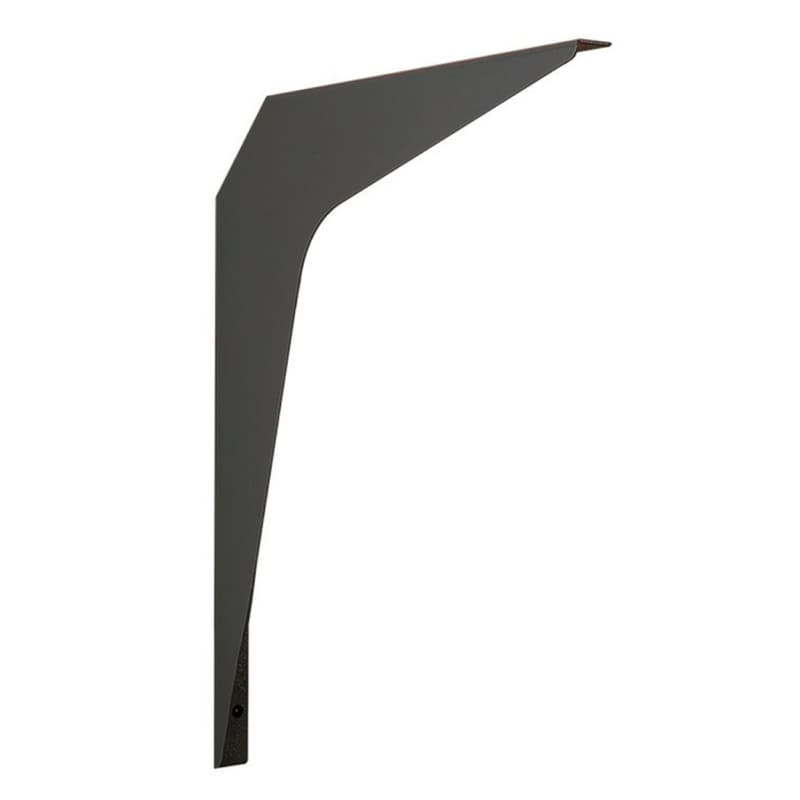 23" x 15" Basic Work Surface Shelf Bracket, Matte Black Finish