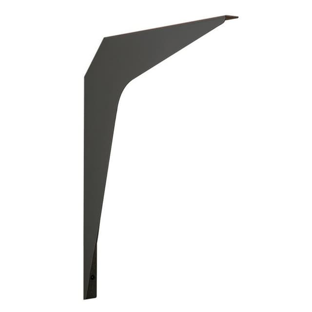 23" x 15" Basic Work Surface Shelf Bracket, Matte Black Finish