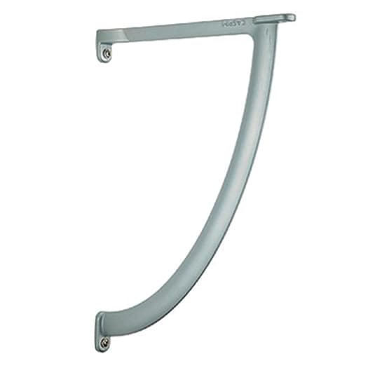 12-13/16" Arc Work Surface Shelf Bracket, Satin Nickel Finish