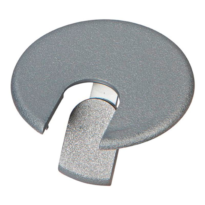 2-3/8" Grommet Cap for 1-7/8" Hole, Metallic Silver