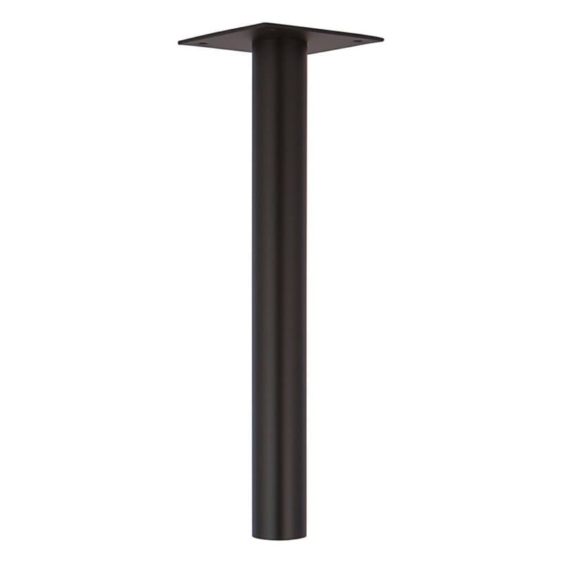 3" Diameter x 27" High Table Leg, Matte Black