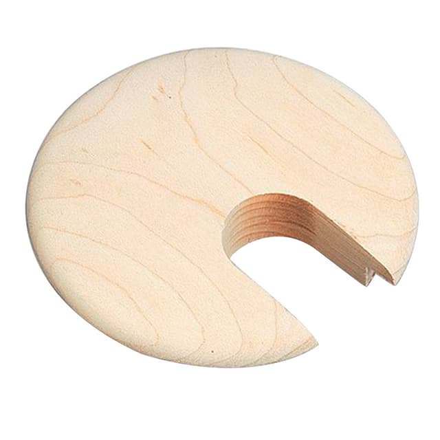 3" Round Wood Grommet for 2-1/2" Hole, Maple