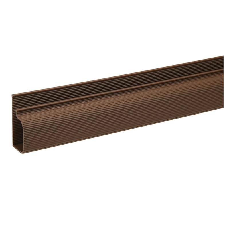1' J-Shape Wire Manager, Walnut Brown