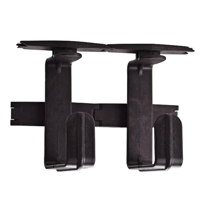 35-1/32" Track System Wire Manager, Satin Aluminum Anodized/Black