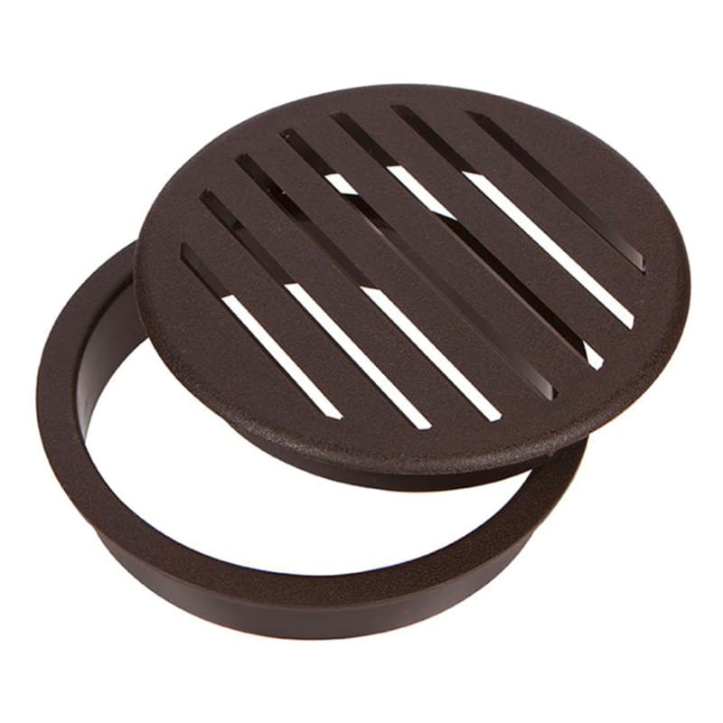 4-1/2" Air Vent Grommet Set for 4" Hole, Walnut Brown