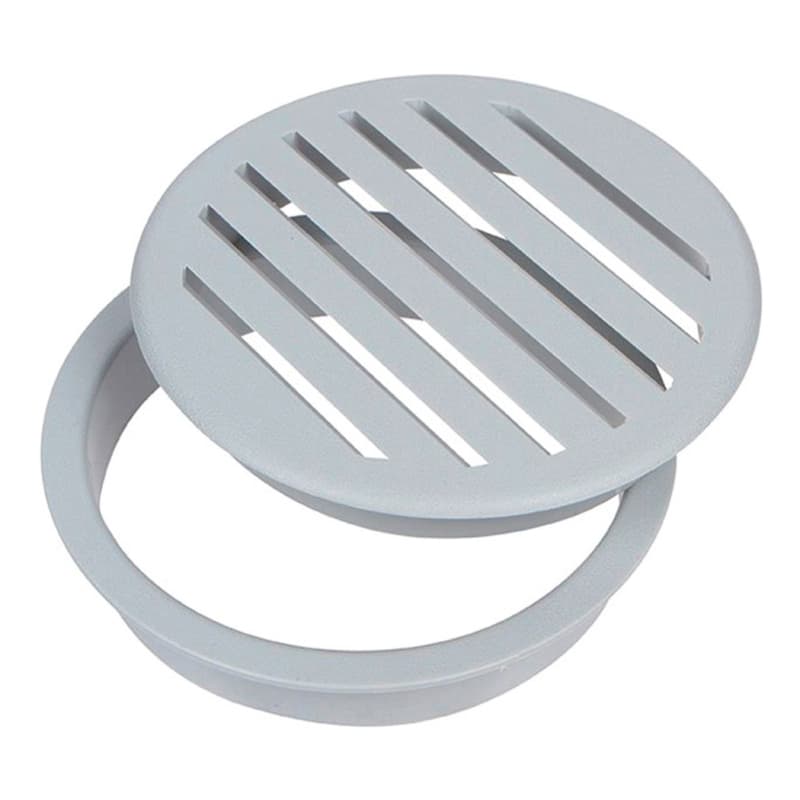 4-1/2" Air Vent Grommet Set for 4" Hole, Light Gray