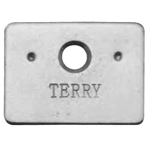 Strike Plate for Magnetic Catches, Nickel-Plated