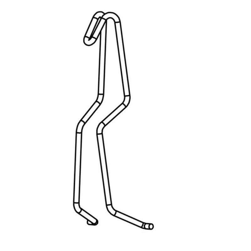 ProDryingRack SD Euro Finishing Clip Hinge Hook, Silver (100/Pack)