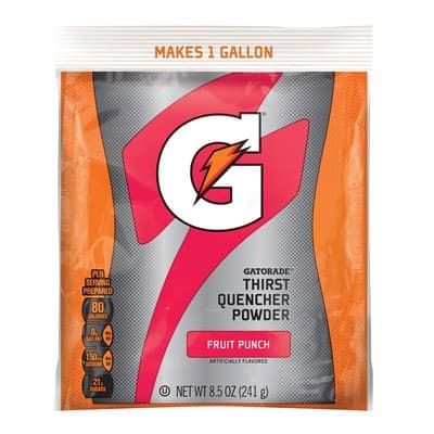Gatorade® Drink Mix Powder Pack, 1 Gallon, Fruit Punch