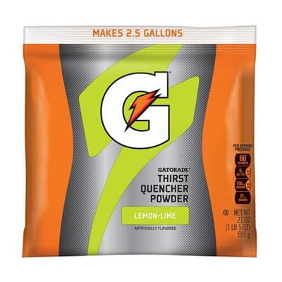 Gatorade® Drink Mix Powder Pack, 2.5 Gallon, Lemon Lime